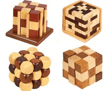 Головоломки деревянные, головоломка деревянный куб.